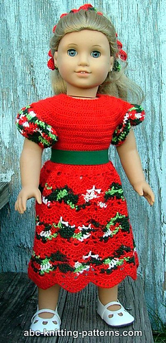 American Girl Doll Perfect Christmas Dress