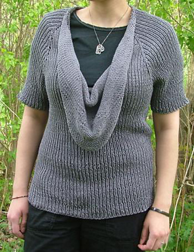 Top Down Cowl Raglan Sweater
