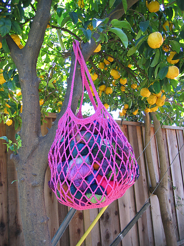 Linen Pouch Bag (Crochet or Knit)
