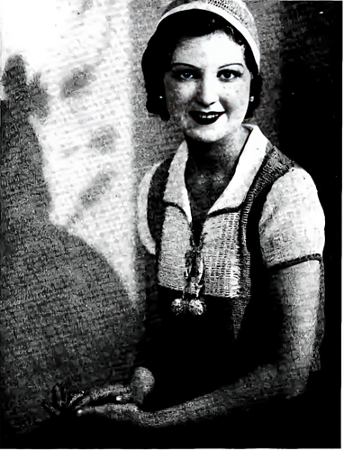 A Novel Pinafore Jumper in Crochet