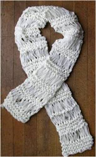 Big Net Wrap-Stitch Scarf