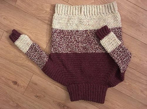 Roll Neck Crochet Jumper