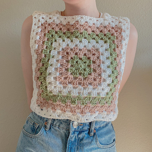 EASY 70’s Crochet Granny Square Vest