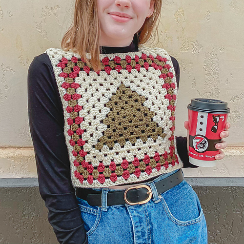 Crochet HOLIDAY Granny Square Vest