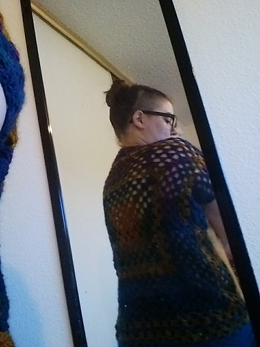 Granny Square Back Sweater