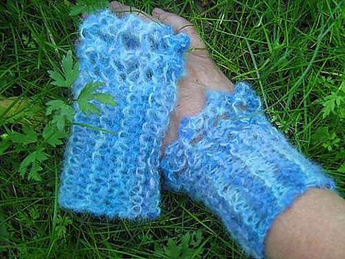 Muddar med spets i silkealpaca