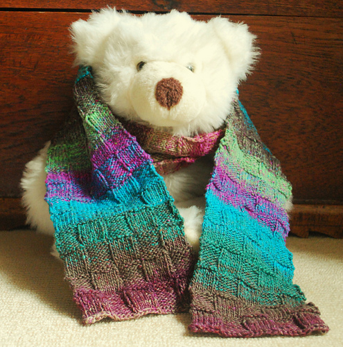Banded Blocks Scarf
