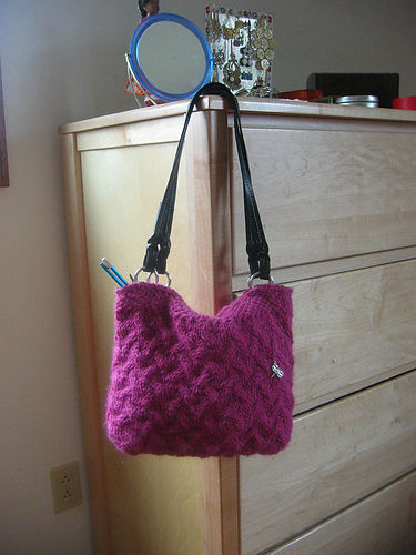 Knit Purse with Shoulder Straps