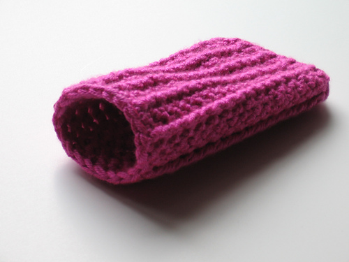 Ribbed iPod Touch/iPhone Sock (iPod cozy)