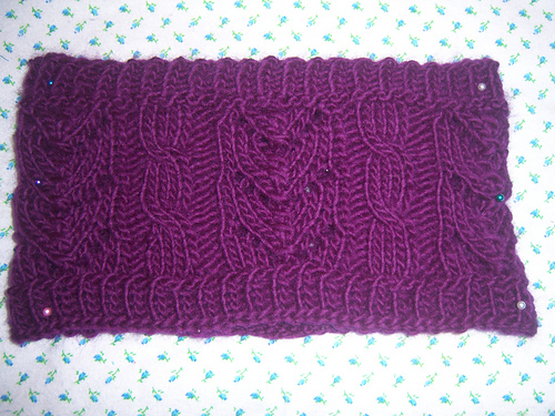 Cables and Lace Cowl