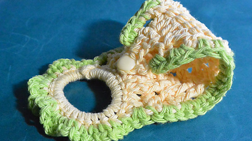 Lemon Lime Textured Towel Ring