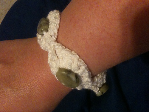 Crochet Round Beaded Bracelet