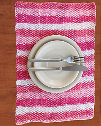 Stripes Placemat (knit)