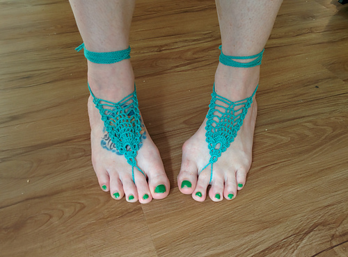 Pineapple Up Barefoot Sandals