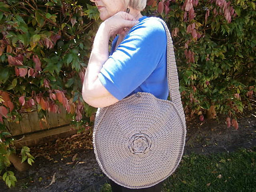 Round Crochet Bag