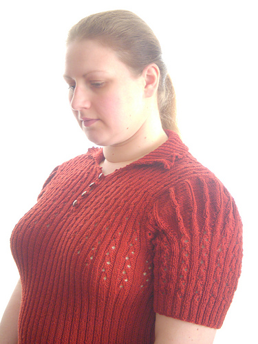 Spring Jumper with Slashed Sleeves