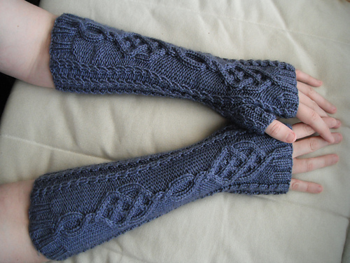 Fire & Ice Fingerless Mitts