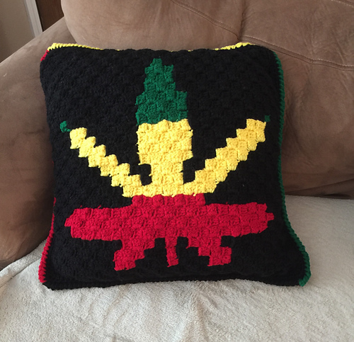Reggae Inspired Decor/ Throw Pillow
