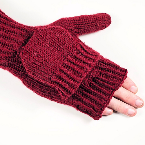 Convertible Cabled Fingerless Mitts
