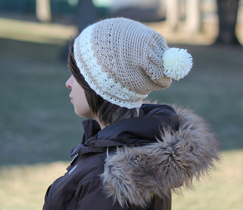 Slouchy winter hat