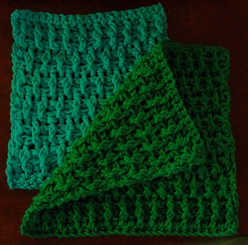 Staggered Ribs Washcloth
