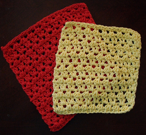Stacked Triangles Washcloth