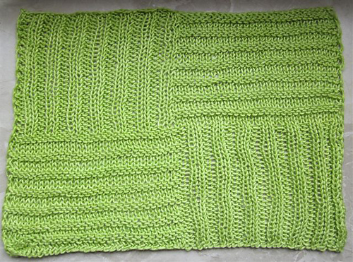 Sleeves turned Square Dishcloth