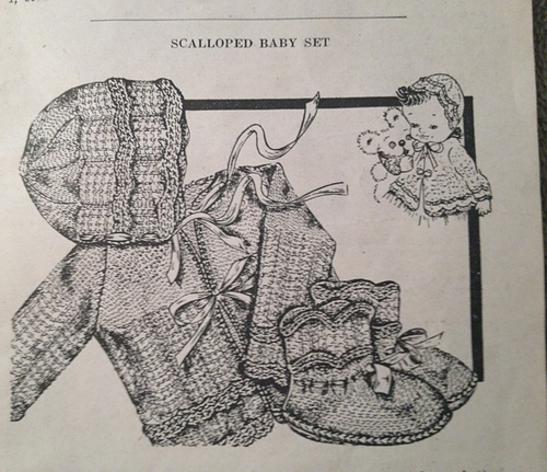 Scalloped Baby Set