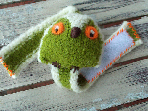 Felted Owl Pincushion Wristband