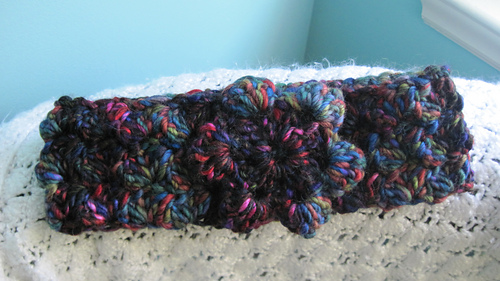 Borealis Cowl and Flower Headband