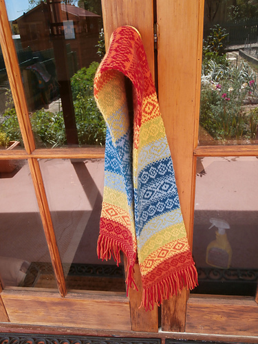 Rainbow scarf & hat