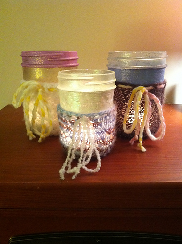 Herringbone Candle Cozy