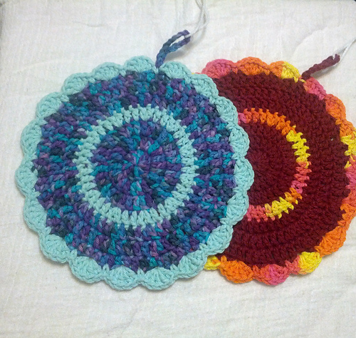 Pretty Easy Circle Dishcloth