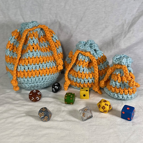 Striped Trinket Bag