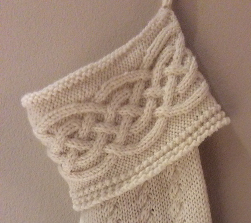 Celtic Noel Christmas Stocking