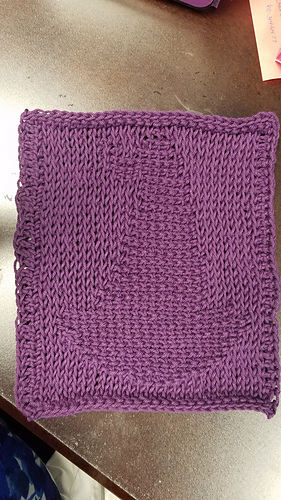 Witch's Hat Tunisian Dishcloth