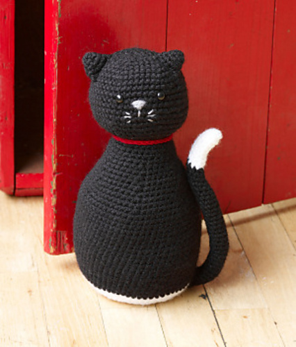 Amigurumi Black Cat Door Stopper