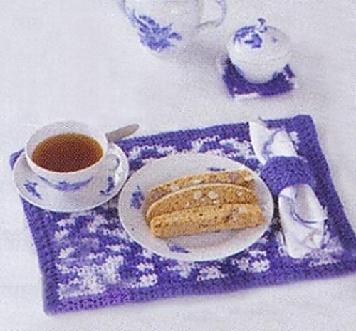 Placemat, Coaster, Napkin Ring Set