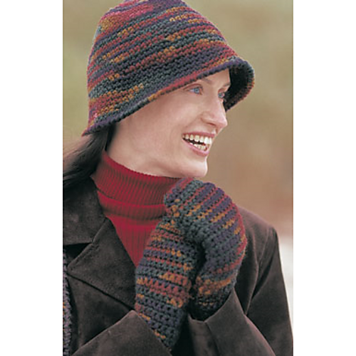 Cloche Hat and Mittens (Hat)