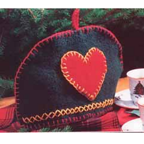 Felted Tea Cozy with Heart