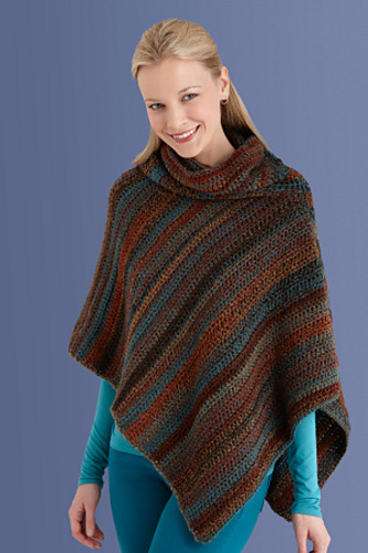 Cowl Neck Poncho #L10743