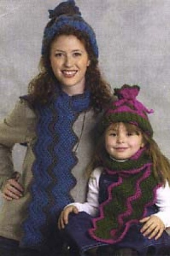 Mother-and-child Tube Hat & Scarf (Scarf)
