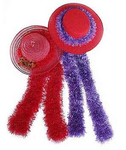 Red Hot Scarf and Hatband (knit)