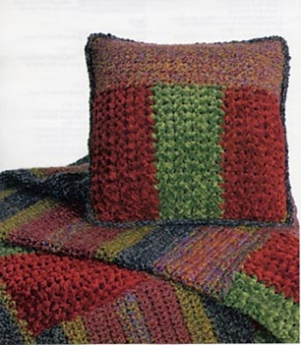 Striped Throw & Pillow (Pillow)