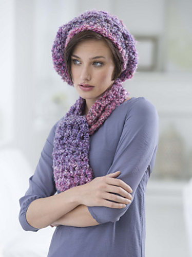 One Skein Beret and Scarf Set (Scarf)