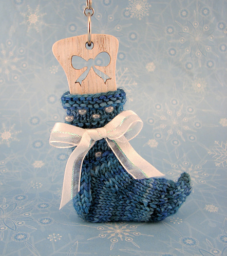 Wee Tiny Mistletoe Sock