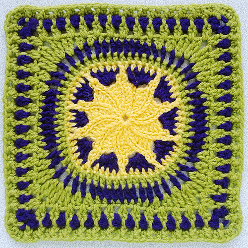 Spiral Flower Square