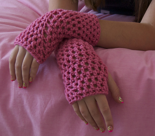 Openwork Fingerless Gloves