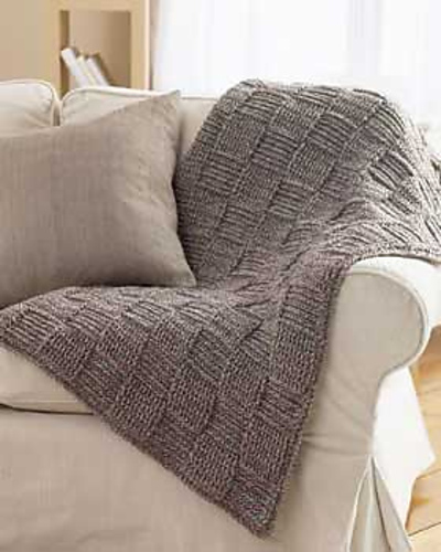 Basketweave Twists Blanket
