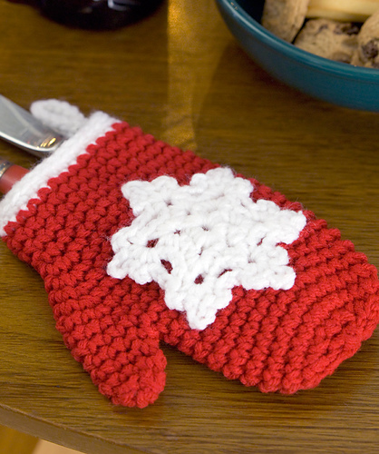 Snowflake Mitten Ornaments
